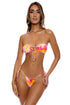 Luli Fama Retro Dream Drawstring Bandeau Top